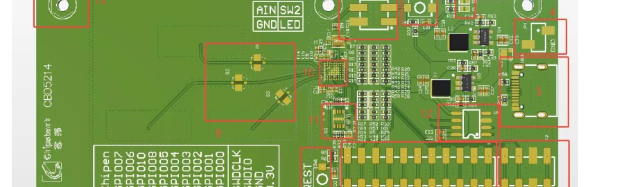 CBD5214 ranging and AOA board