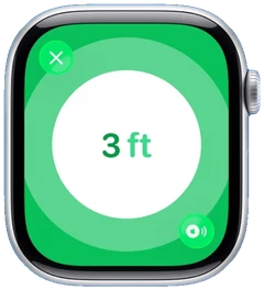 Apple Watch 精确查找示意