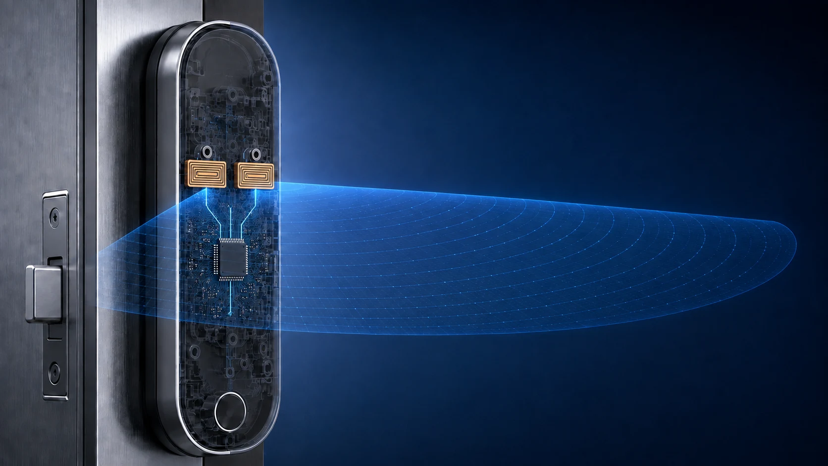 Smart lock dual-antenna direction finding