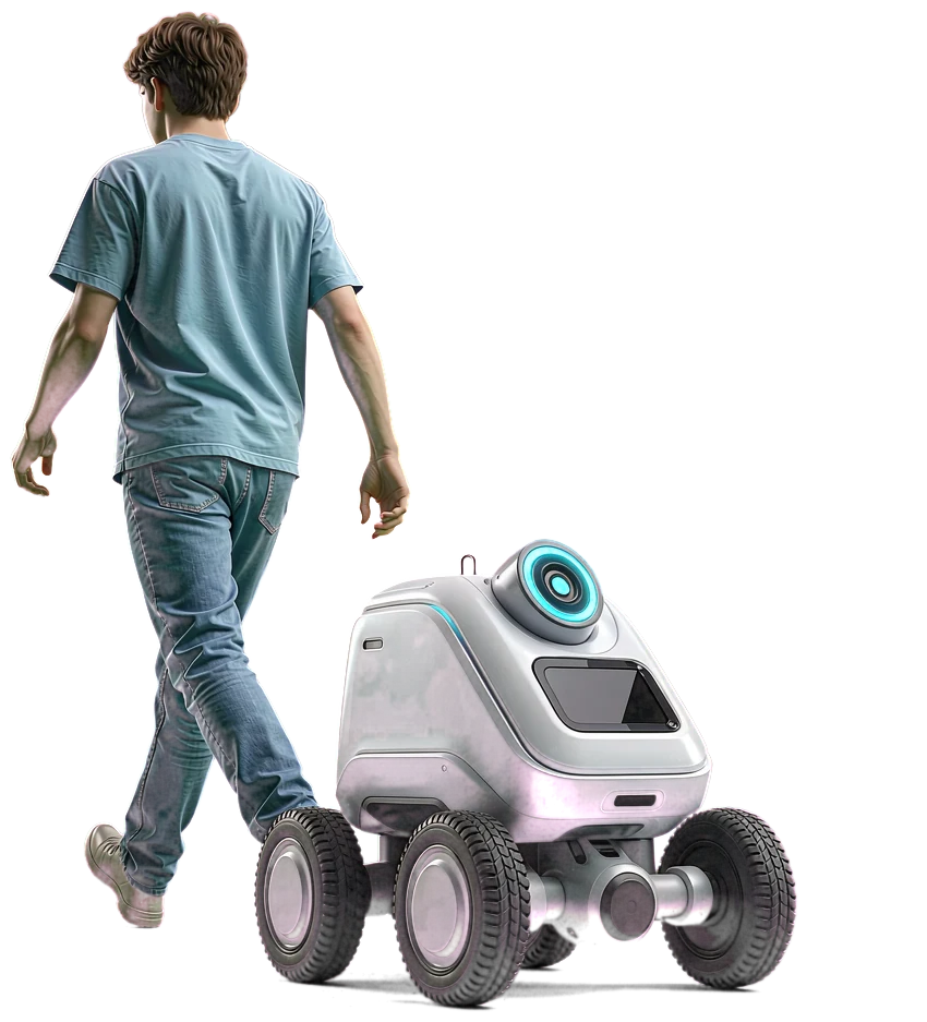 UWB robot following